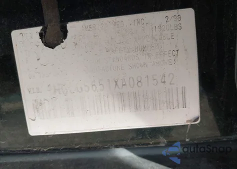 1999 Honda Accord Ex z USA, uszkodzony, nr VIN 1HGCG5651XA081542